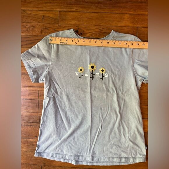Women’s large Vans tshirt blue with sunflowers - Picture 5 of 9